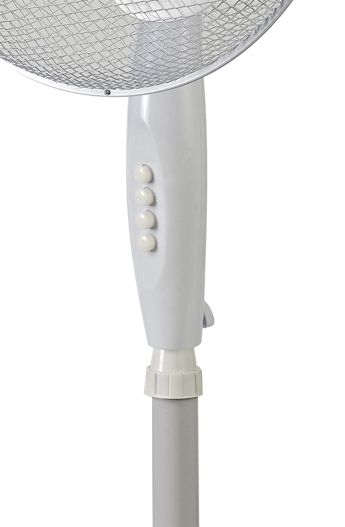 Airo 45W 16 Inch 3 Speed Oscillating Pedestal Fan in White