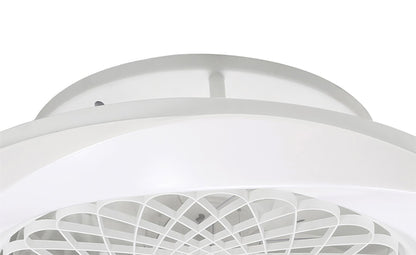 Boreal 62cm 70W LED Dimmable Ceiling Light With Built-In 35W DC Reversible Fan, White Finish C/W Remote Control, 4200lm
