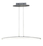 Mantra M4081 Hemisferic Linear Pendant 20W LED 70cm Bar 3000K, 1800lm, Satin Aluminium/Frosted Acrylic, 3yrs Warranty