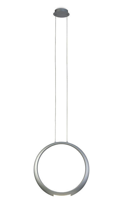 Mantra M6172 Ring Pendant 50cm Round, 23W LED, 3000K, 1600lm, Silver, 5yrs Warranty