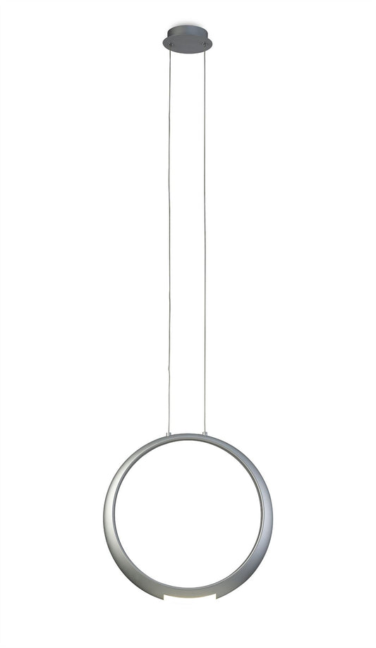 Mantra M6172 Ring Pendant 50cm Round, 23W LED, 3000K, 1600lm, Silver, 5yrs Warranty