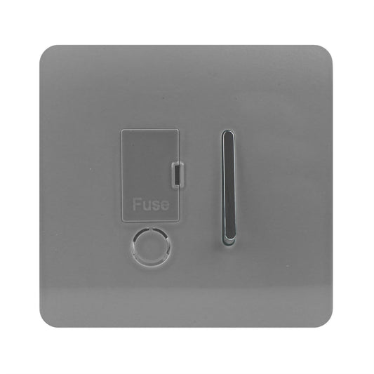 Trendi Artistic Modern Glossy Tactile Fused Spur Switch Light Grey