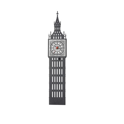 Diyas Home (DH) Infinity Big Ben Clock Black Wall