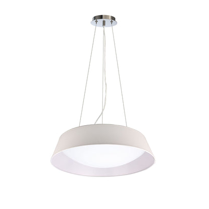 Mantra Sabina 43cm Pendant Kit 59CM, Polished Chrome/White Acrylic