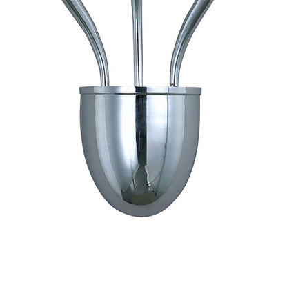 Diyas Llamas Wall Light 3 Light G4 Polished Chrome, NOT LED/CFL Compatible