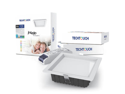 Techtouch Intego Pro Square Large 32W White 1880lm, Cut Out: 190x190mm, 3yrs Warranty Recessed
