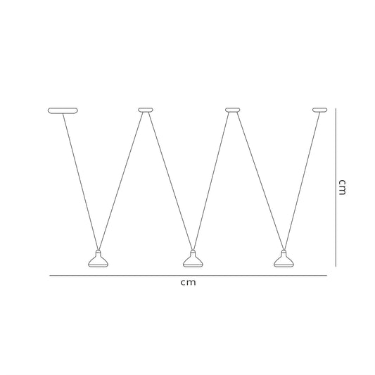Mantra Fusion Sirio 3 Light Linear Pendant, 24W LED, 3000K, 1770lm, Black, 3yrs Warranty