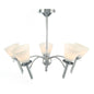 Diyas Kristina 45cm  5 Light G9 Polished Chrome/Opal Glass Ceiling Pendant Light Fitting