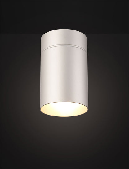 Mantra Fusion M5628 Aruba Flush Large 12cm Round 1 x E27, Silver - M5628 Ceiling