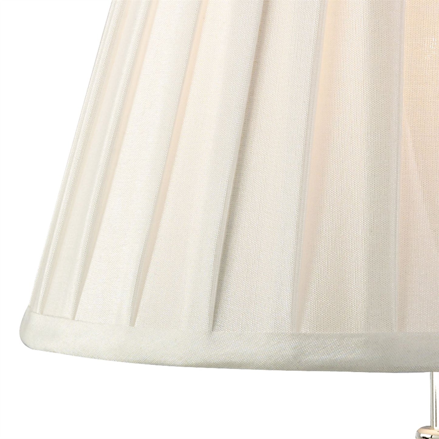 Diyas Dana Crystal Table Lamp WITHOUT SHADE 1 Light E14 Silver Finish
