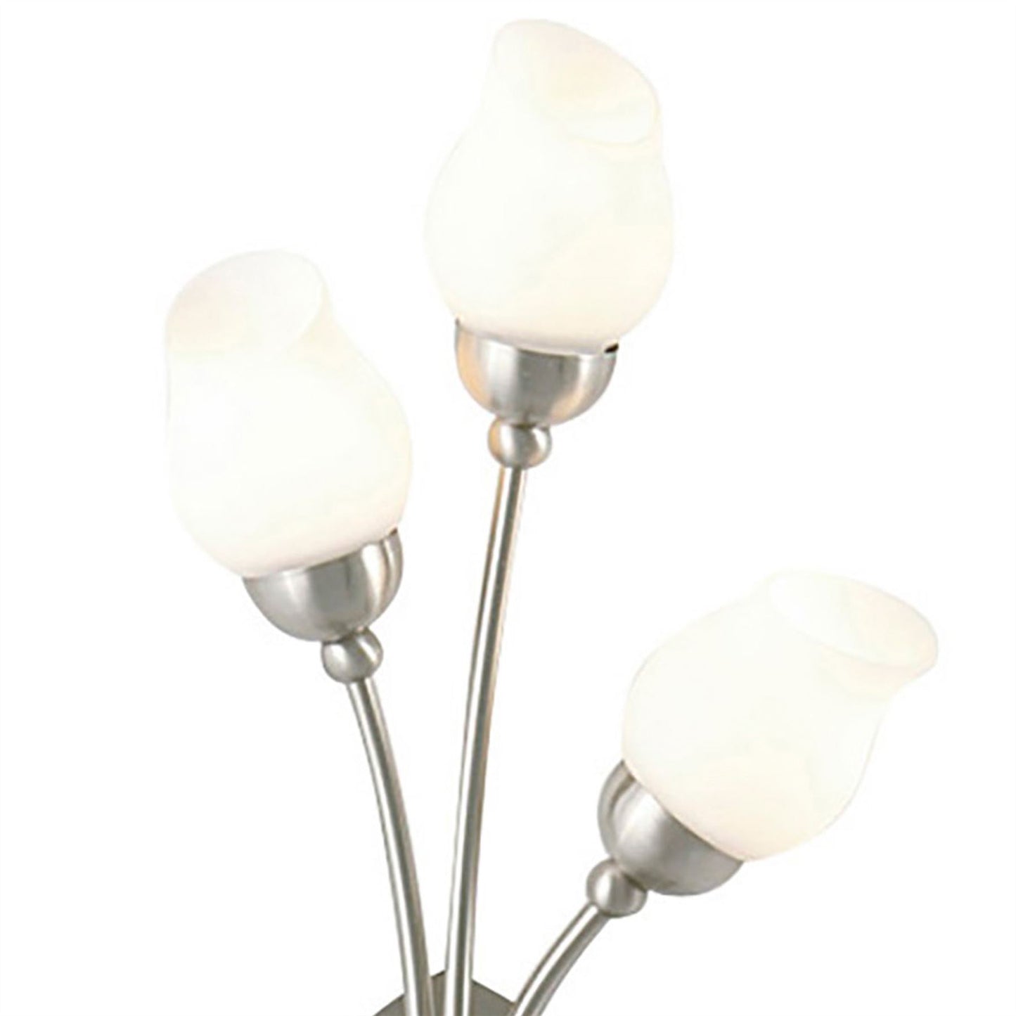 Diyas Rimini Wall Light 3 Light G9 Satin Chrome/Opal Glass