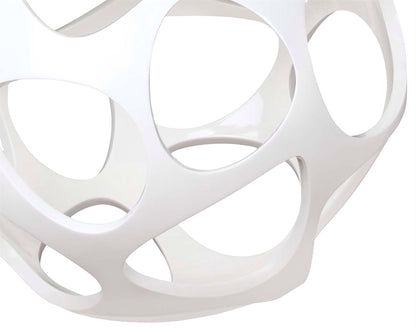 Mantra M5140 Organica Pendant 3 Light E27, Gloss White/Polished Chrome