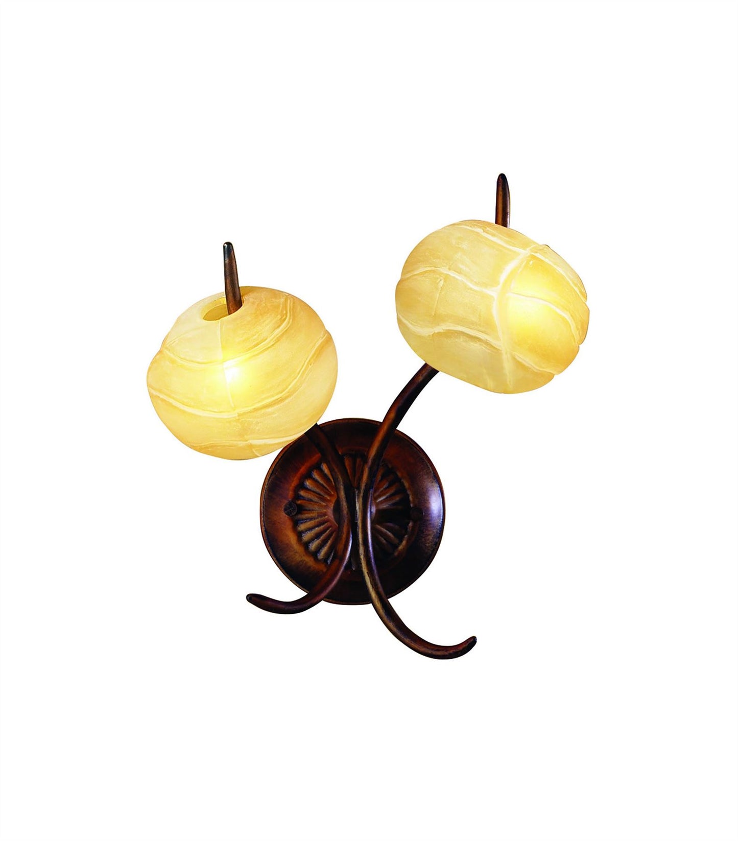 Mantra (0038 005) Wave Wall Light 2 Light G9, Rustic Gold