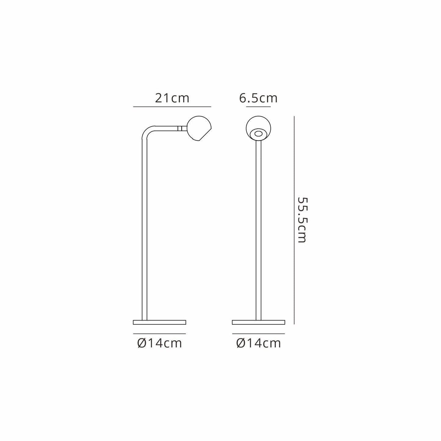 Mantra Fusion Eyes 55.5cm Table Lamp, 6W LED, 3000K, 390lm, Sand Black, 3yrs Warranty