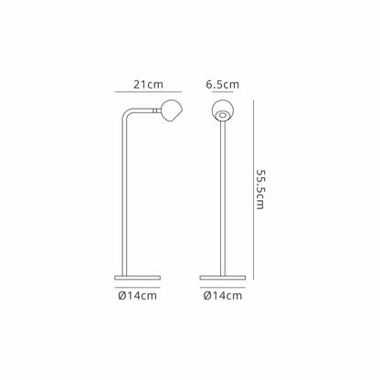 Mantra Fusion Eyes 55.5cm Table Lamp, 6W LED, 3000K, 390lm, Sand Black, 3yrs Warranty