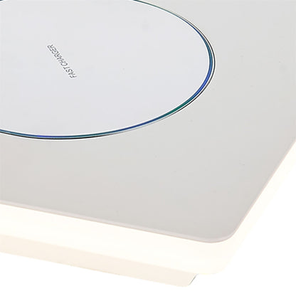 Mantra Fusion Zanzibar Table Lamp with Mobile Phone Induction Charger, 6W LED, 3000K, 450lm, Sand White, 3yrs Warranty