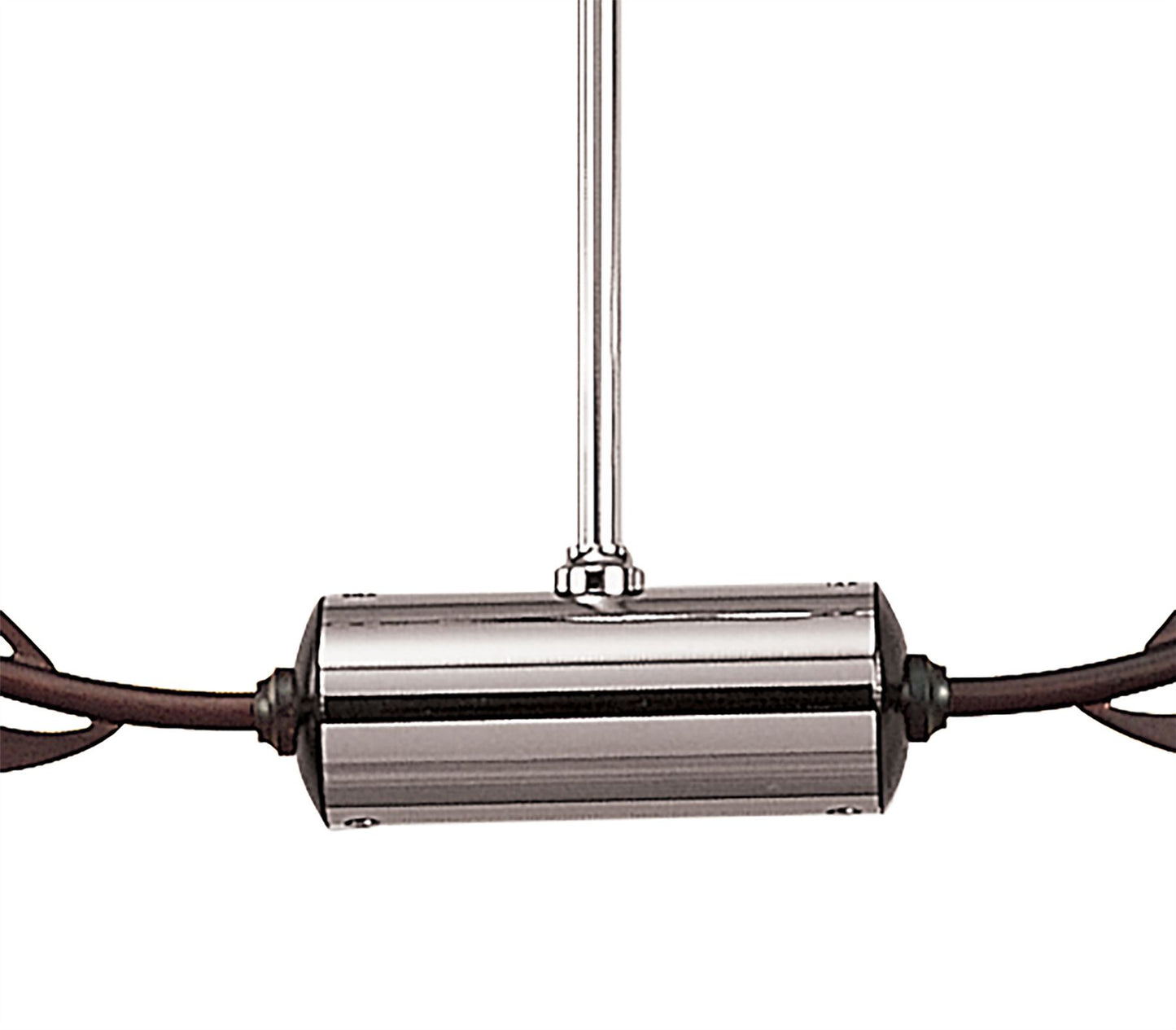 Mantra Holland Telescopic Linear Pendant Line 4 Light G9, Polished Chrome, Wenge