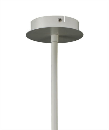 Mantra M3770 Looker Pendant 5 Light E27, Matt White/Beech