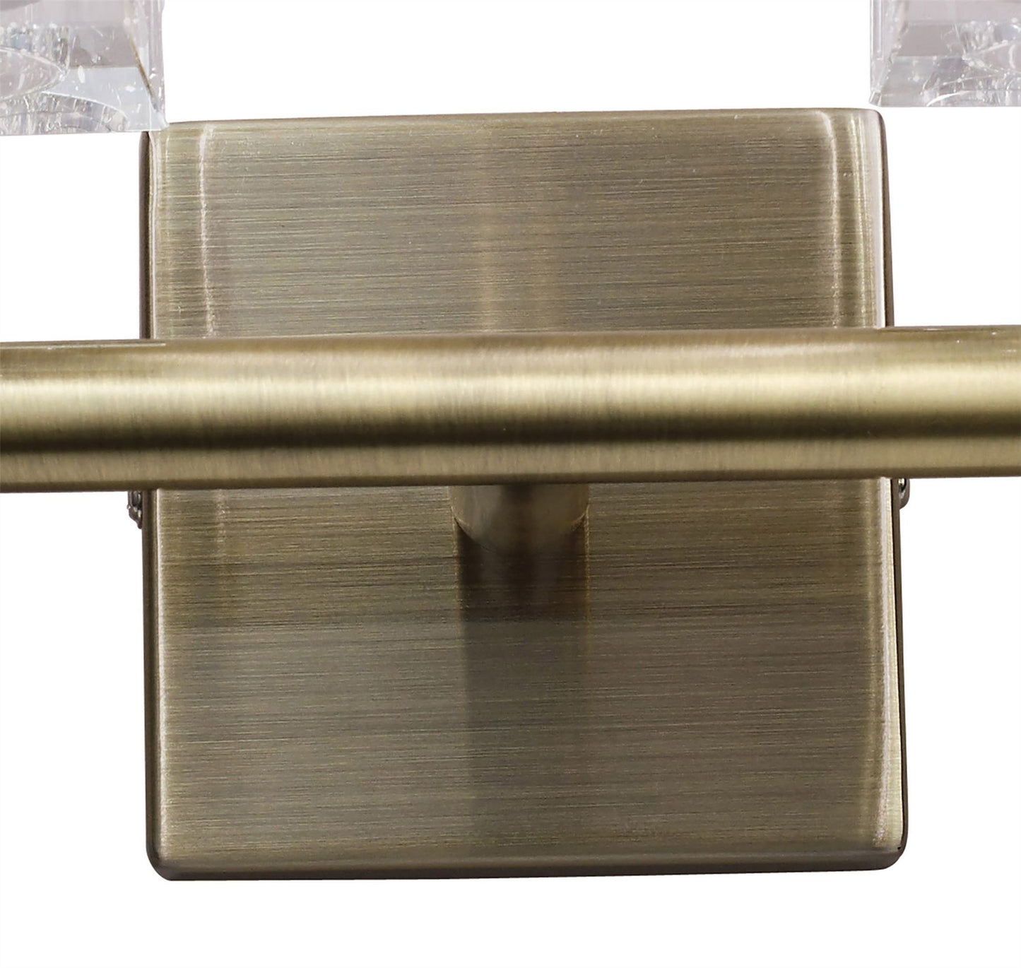 Mantra Cuadrax Wall Switched 2 Light G9, Antique Brass