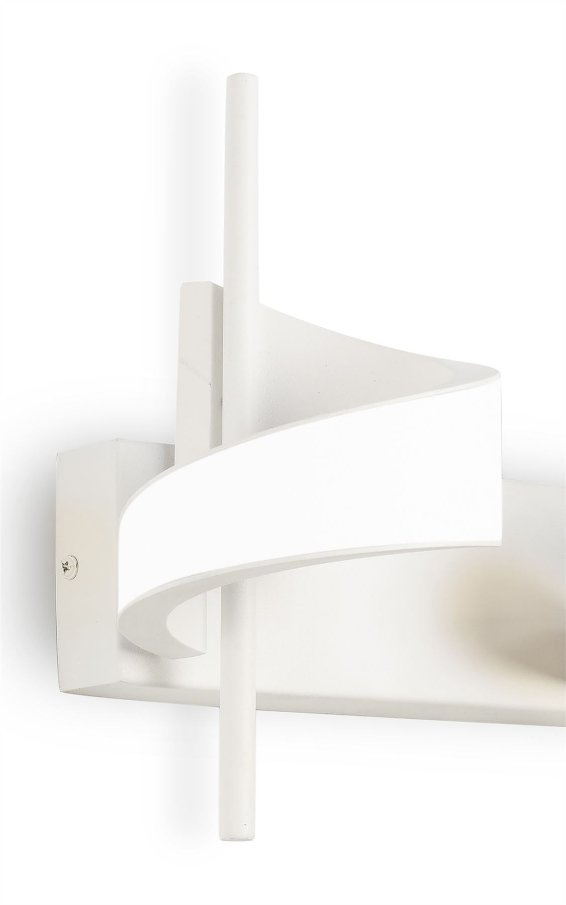 Mantra Tsunami 2 Light Spiral Wall Light, 24W LED, 3000K, 1800lm, Sand White, 3yrs Warranty