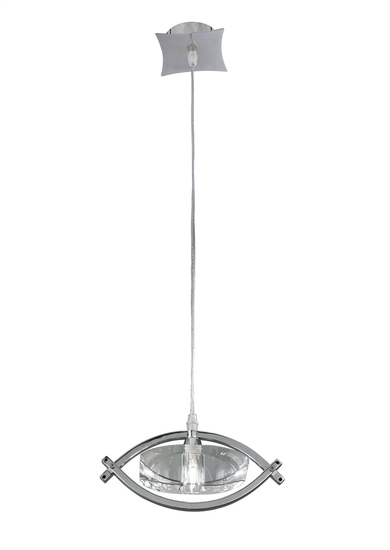Mantra M0899 Kromo Pendant 1 Light G9, Polished Chrome