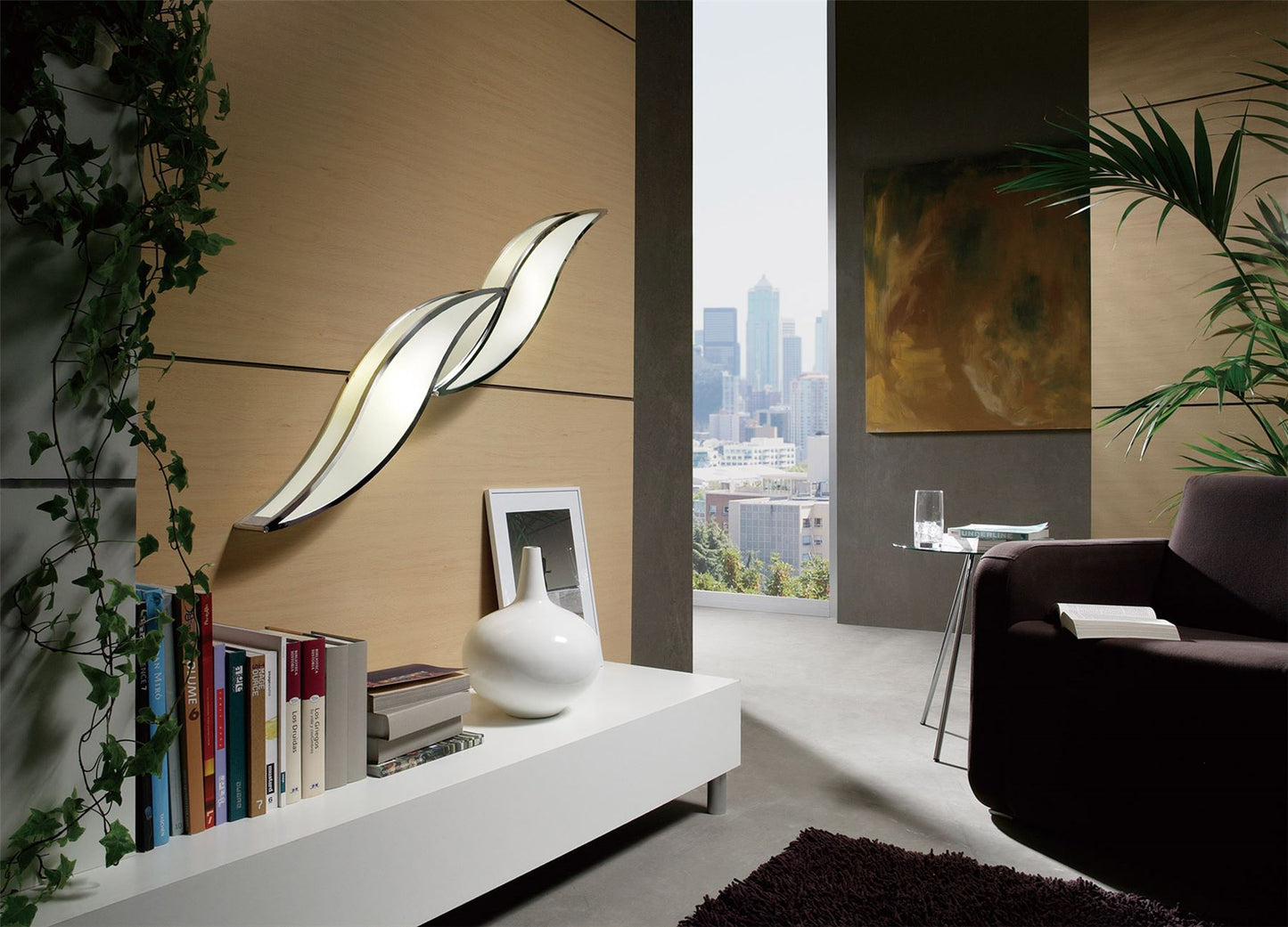 Mantra Sintesys GU10 Sintesys Wall Light GU10 2 Light Large Polished Chrome, CFL Lamps INCLUDED