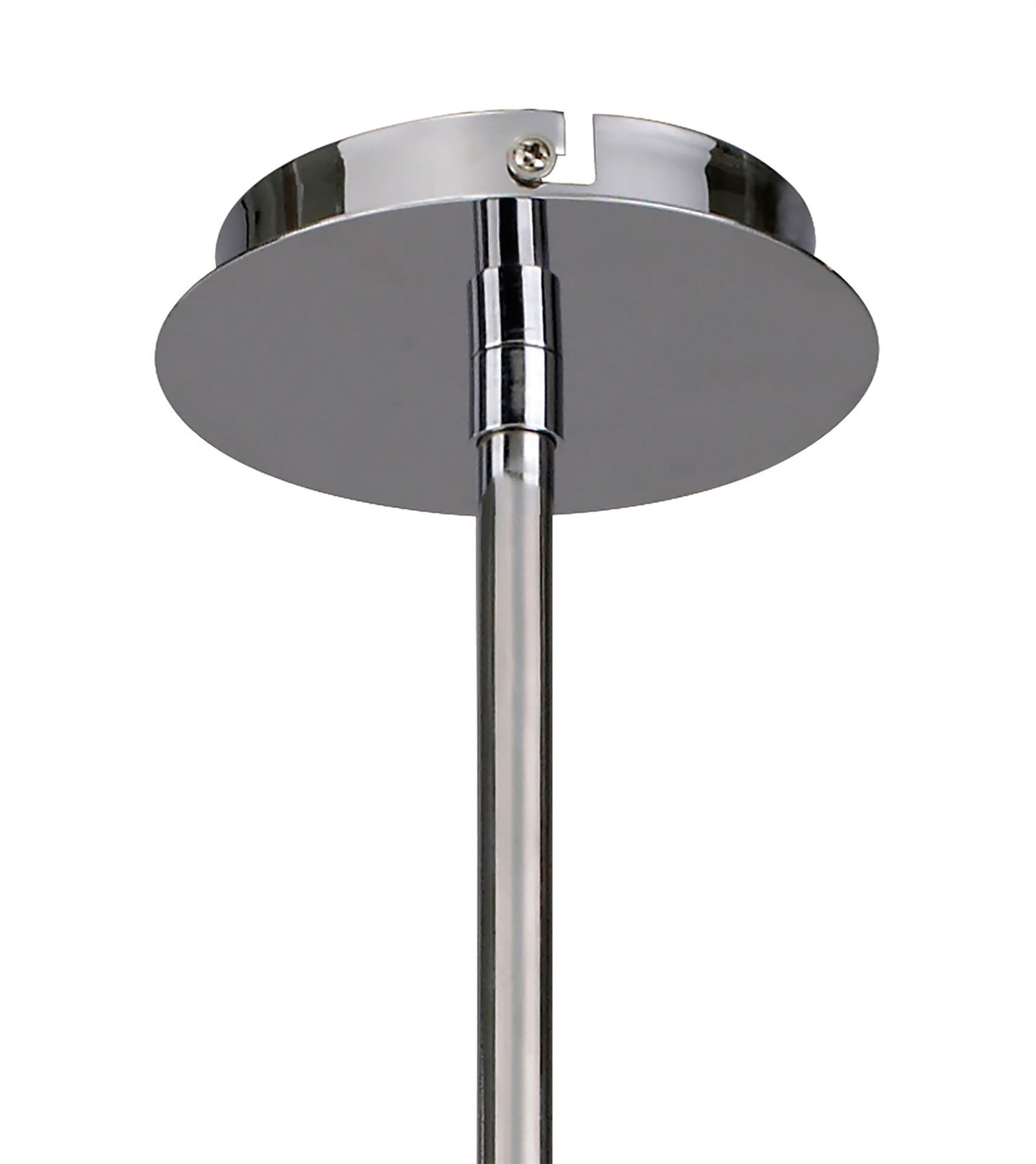 Mantra Amel 51cm Telescopic Convertible To Semi Flush 4 Light L1/SGU10, Polished Chrome, CFL Lamps INCLUDED