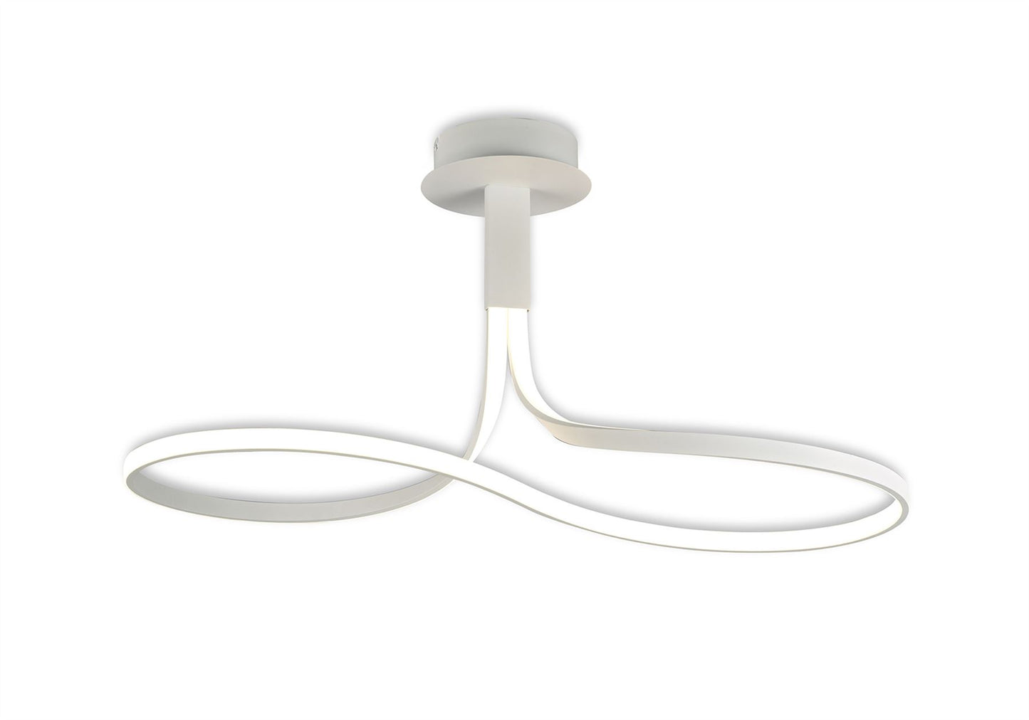Mantra M6000 Nur Blanco Rectangular Semi Ceiling 40W LED 3000K, 3200lm, Dimmable White/Frosted Acrylic, 3yrs Warranty - M6000 Ceiling