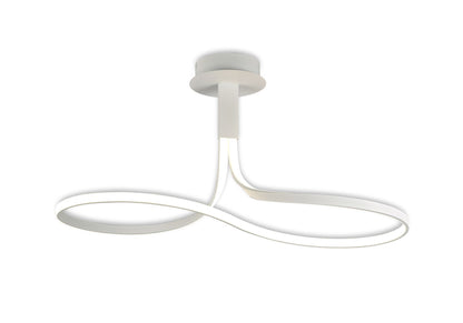 Mantra M6000 Nur Blanco Rectangular Semi Ceiling 40W LED 3000K, 3200lm, Dimmable White/Frosted Acrylic, 3yrs Warranty - M6000 Ceiling