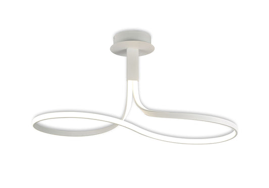 Mantra M6000 Nur Blanco Rectangular Semi Ceiling 40W LED 3000K, 3200lm, Dimmable White/Frosted Acrylic, 3yrs Warranty - M6000 Ceiling