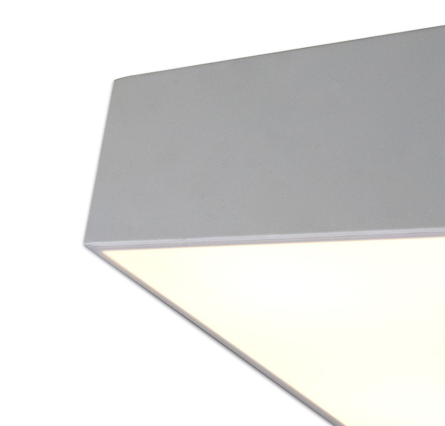 Mantra M6163 Mini Ceiling 45cm Square, 5 x E27 (Max 20W), Silver - M6163 Ceiling