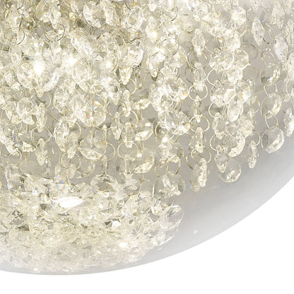 Diyas Harper Medium  12W 950lm LED 4000K Polished Chrome/Crystal, 3yrs Warranty - IL80011 Crystal Ceiling Light Fitting