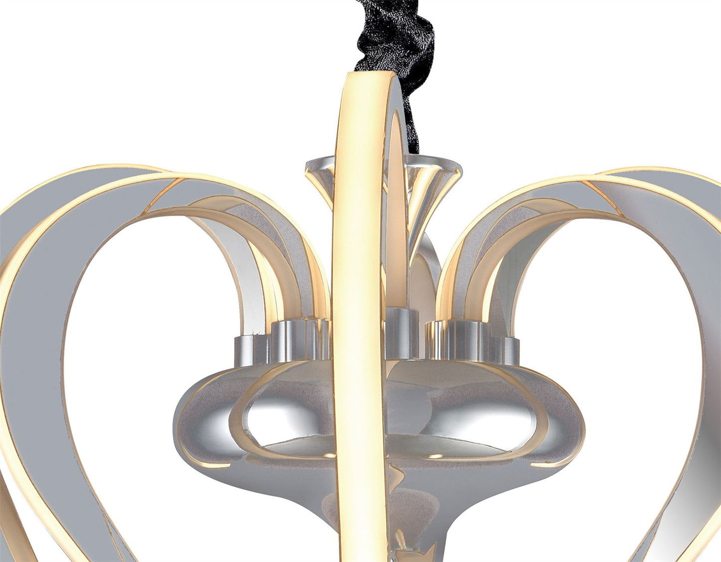 Mantra M5564 Versailles Ceiling LED Light 57W, 2733lm, 3000K Polished Chrome/White Acrylic, 3yrs Warranty