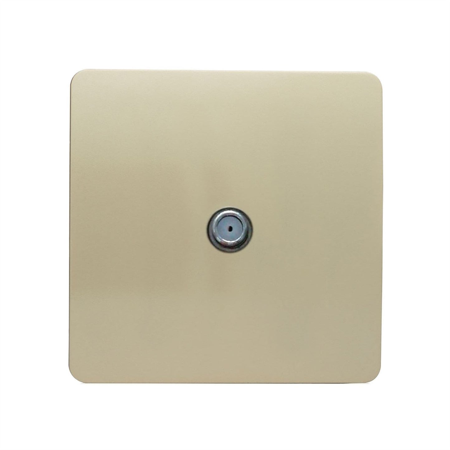 Trendi 1 Gang Modern Screwless Television Satellite Socket in Gold - ART-SATGO