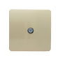 Trendi 1 Gang Modern Screwless Television Satellite Socket in Gold - ART-SATGO