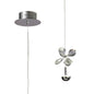 Diyas Aviva 12cm  1 Light 4000K LED Polished Chrome/Crystal Ceiling Pendant Light Fitting