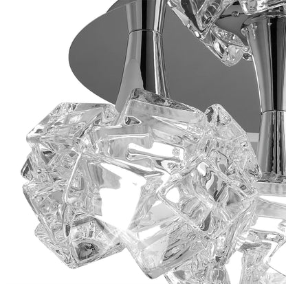 Mantra M3965 Artic Ceiling 3 Light E27 Round Large, Polished Chrome