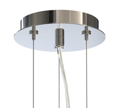 Mantra Sabina 29cm Pendant Kit 43CM, Polished Chrome/White Acrylic