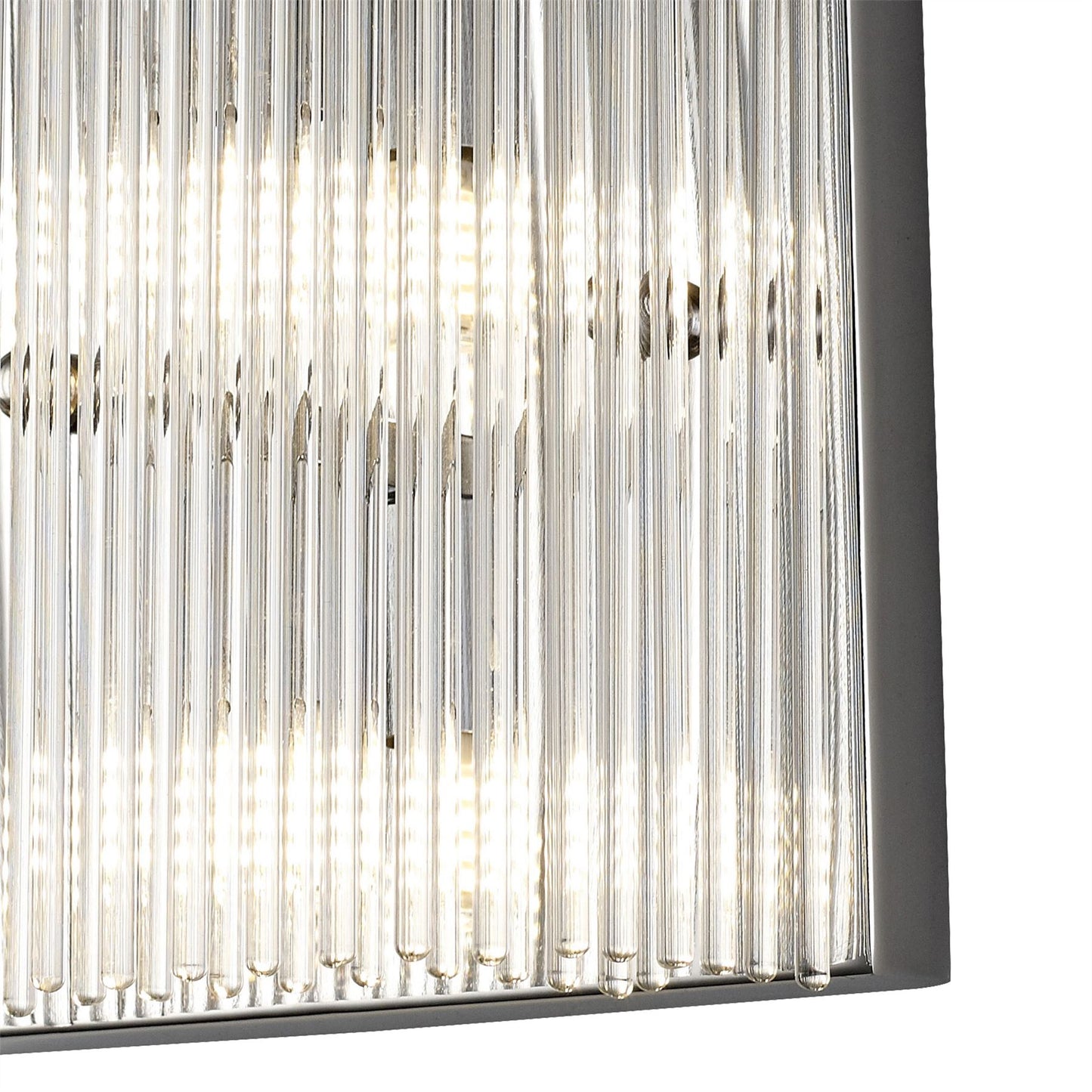 Diyas Zanthe Wall Light 2 Light G9 Polished Chrome/Clear Glass