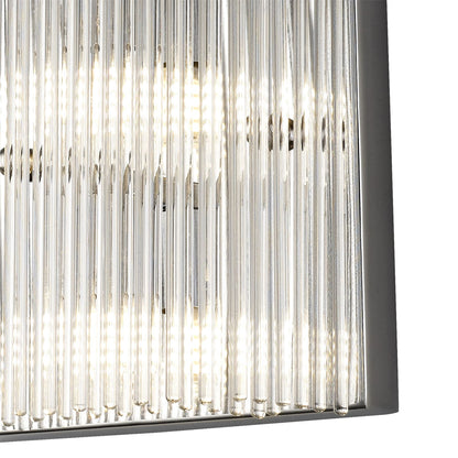 Diyas Zanthe Wall Light 2 Light G9 Polished Chrome/Clear Glass