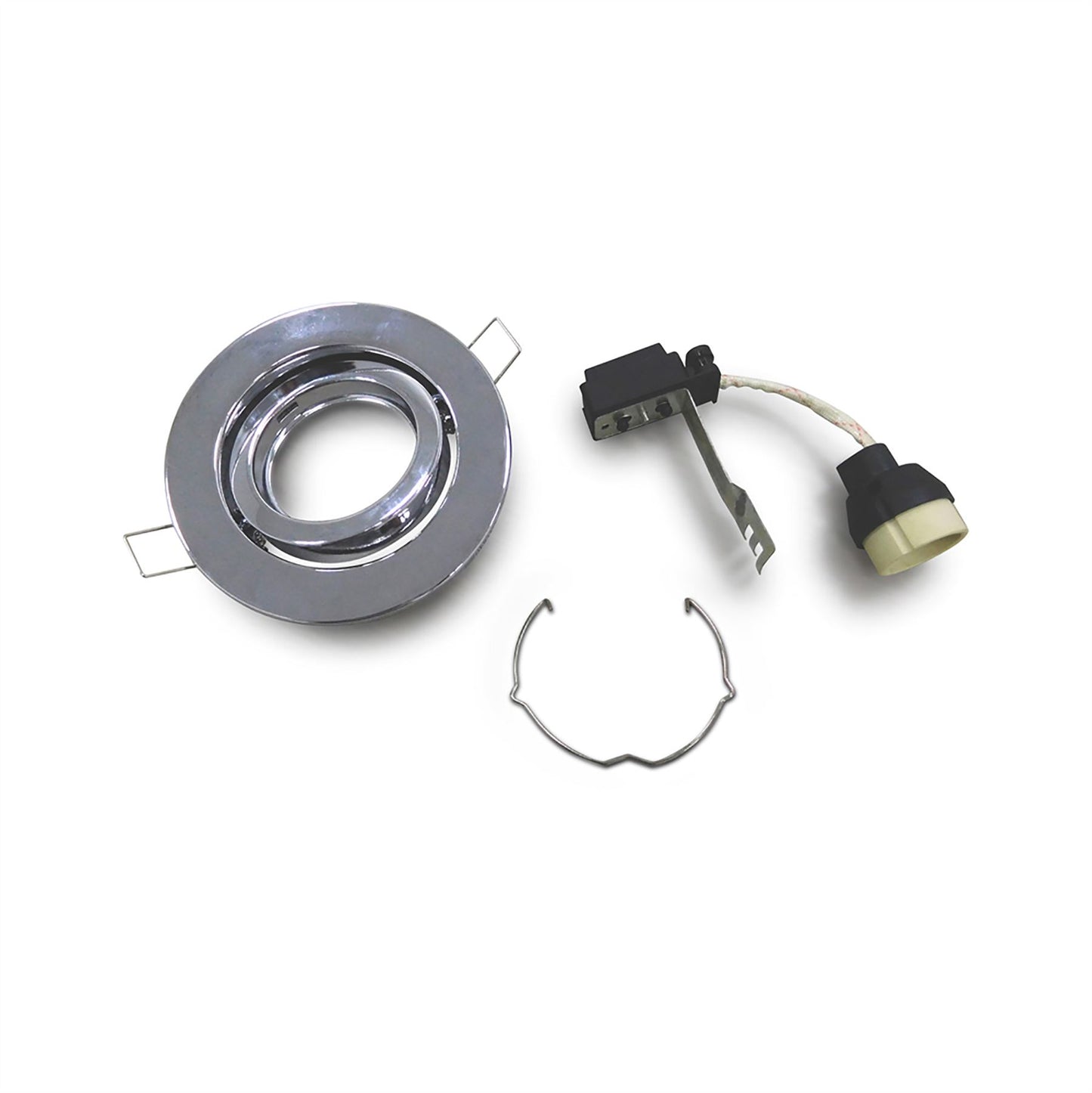 Deco Hudson GU10 Adjustable Downlight Polished Chrome (Lamp Not Included), Cut Out: 84mm