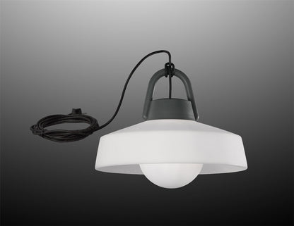 Mantra Fusion M6217 Kinke Pendant, 1 x E27, IP65, Anthracite, 2yrs Warranty