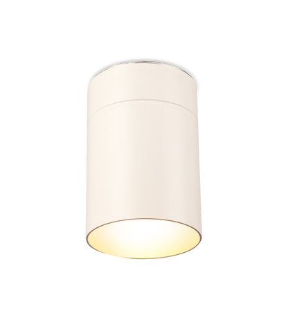 Mantra Fusion M5627 Aruba Flush Small 9.5cm Round 1 x E27, Matt White - M5627 Ceiling