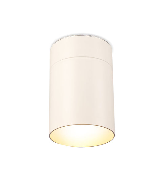 Mantra Fusion M5627 Aruba Flush Small 9.5cm Round 1 x E27, Matt White - M5627 Ceiling