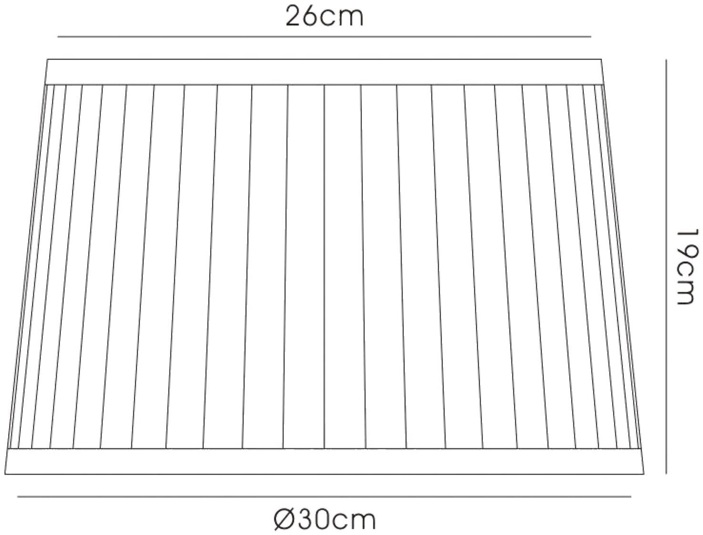 Diyas Willow Fabric Shade White 260/300mm x 190mm