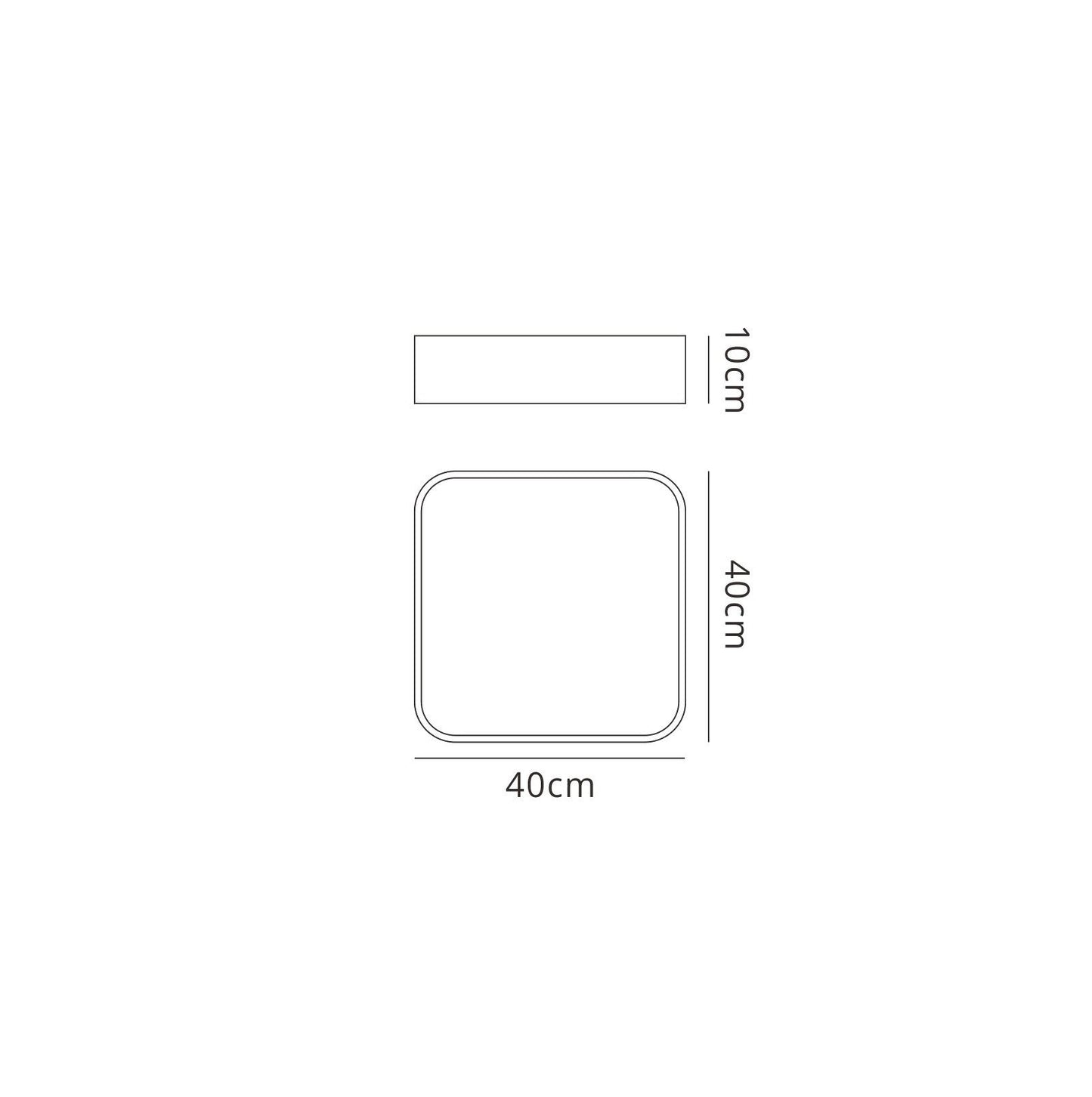 Mantra Fusion M6152 Cumbuco Ceiling 40cm Square, 35W LED, 3000K, 2350lm, White, 3yrs Warranty - M6152 Ceiling