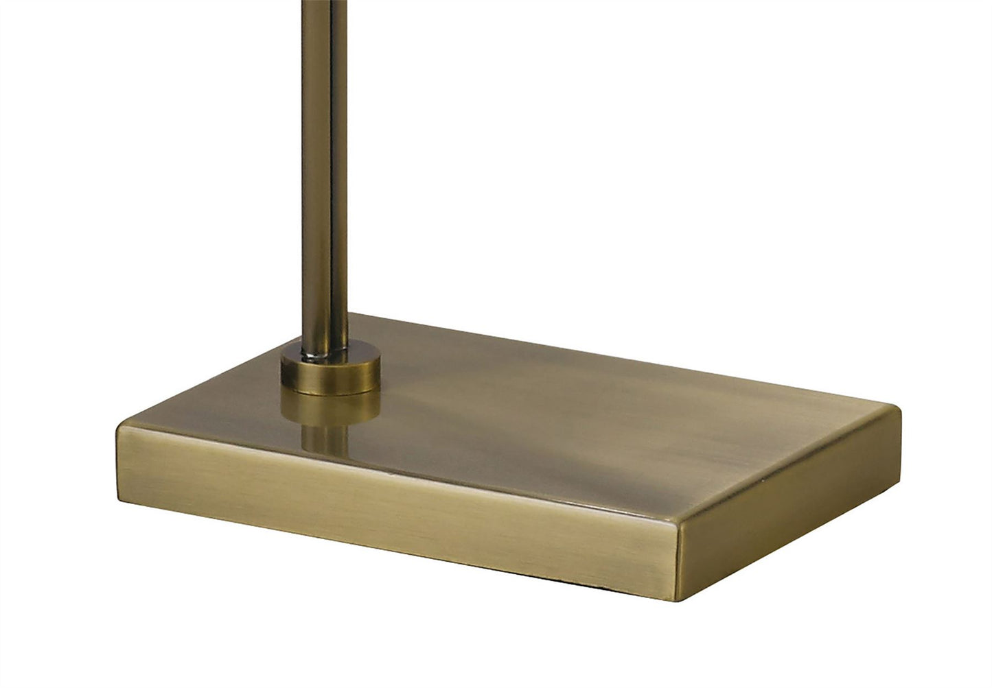 Diyas Ashton Floor Lamp 2 Light G9 Antique Brass/Crystal, NOT LED/CFL Compatible
