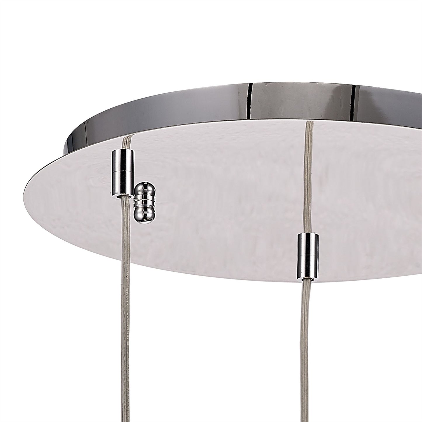 Diyas Camden 35cm  3 Light G9 Round Polished Chrome/Mosaic Glass/Crystal Ceiling Pendant Light Fitting
