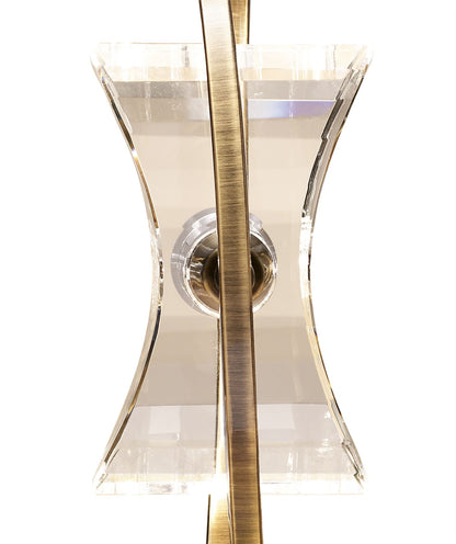 Mantra Kromo Table Lamp 1 Light G9 Looped Frame, Antique Brass