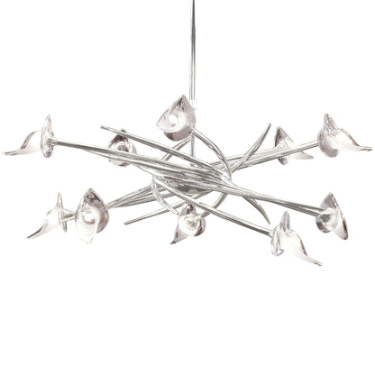 Mantra M0312 Flavia Pendant Up-Down Round 10 Light G9, Polished Chrome